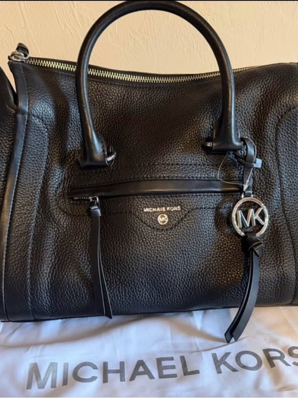 NWT Michael Kors Carine Leather Satchel